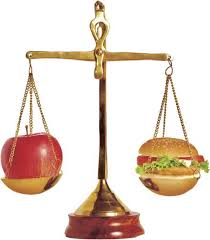 burger vs. apple